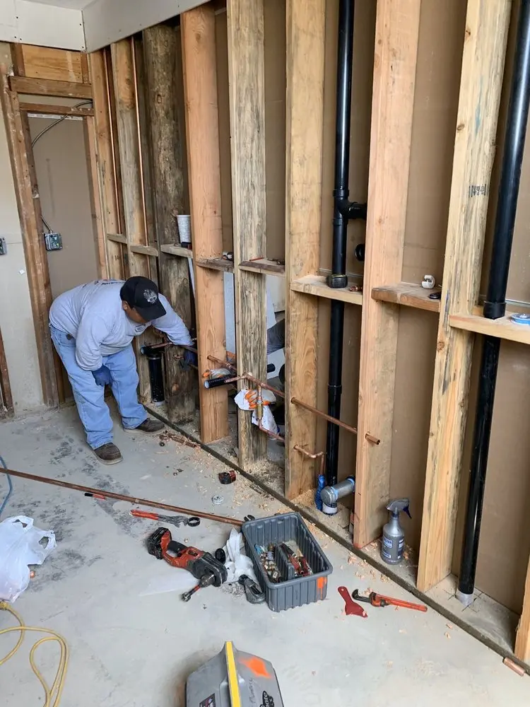 Commercial rough-in plumbing for Gas Line Repair in Moosup